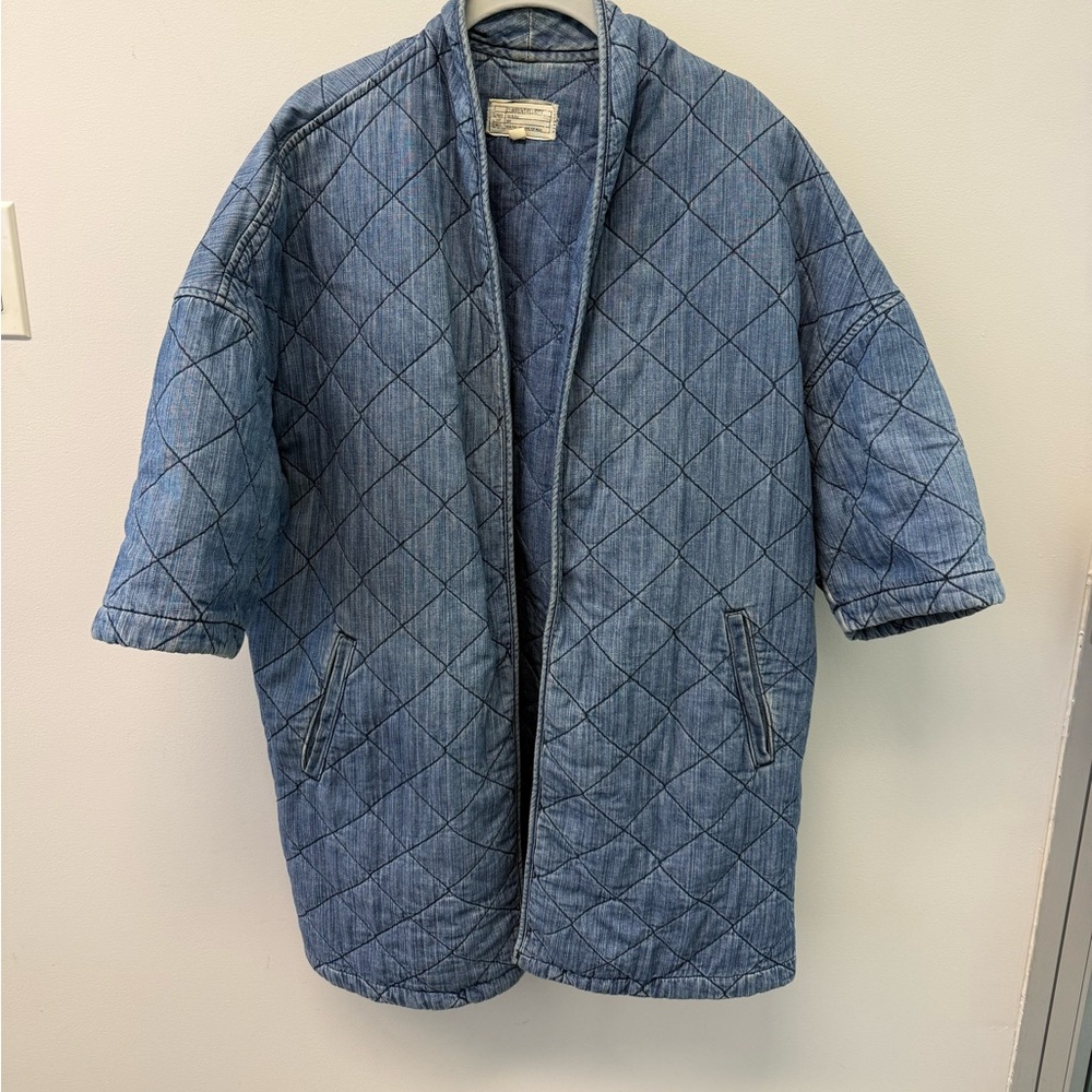 Current/Elliott Indigo Quilted Jacket